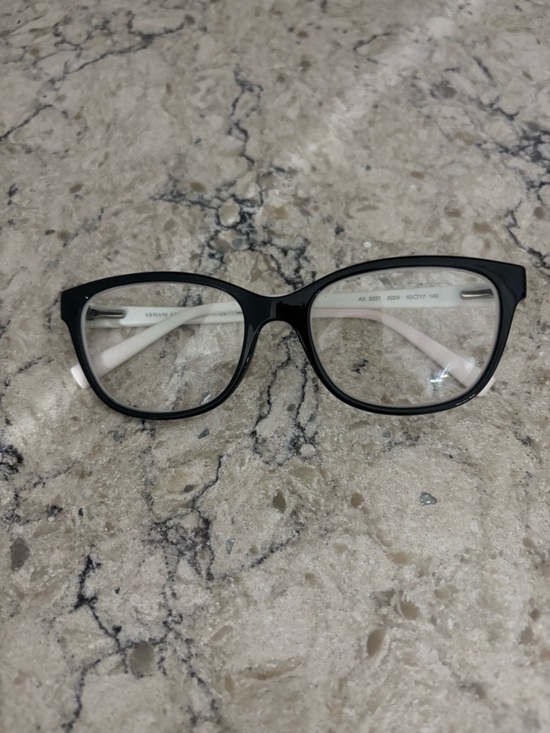 Armani Exchange Black and White Women\'s Eyeglasses Frames AX 3037 5204 53-17 140 main image 5